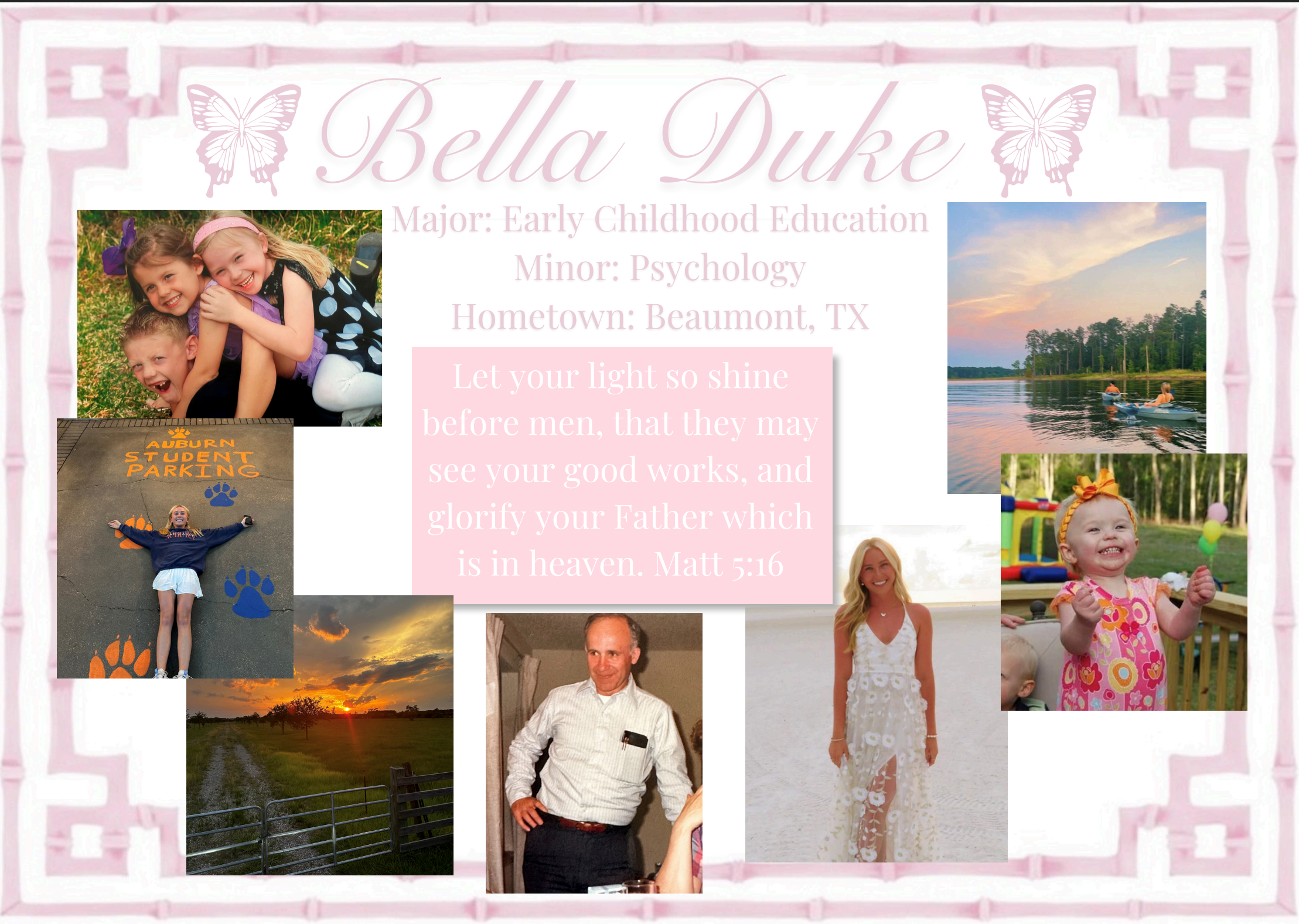 Bella's About Me Slide Nate's About Me Slide