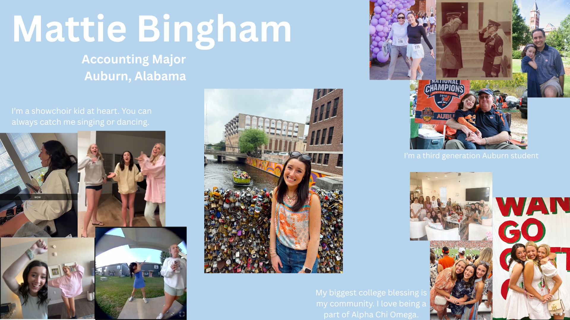 Mattie's About Me Slide Gracie B's About Me Slide