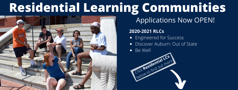 Residential Learning Community Applications Open now! Click below to find out more information