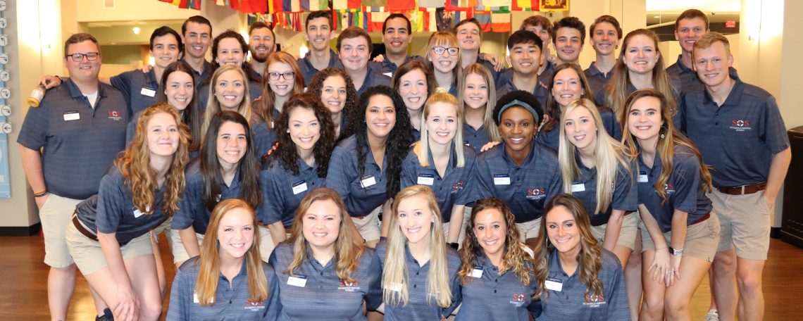 Group of 37 Orientation Leaders smiling